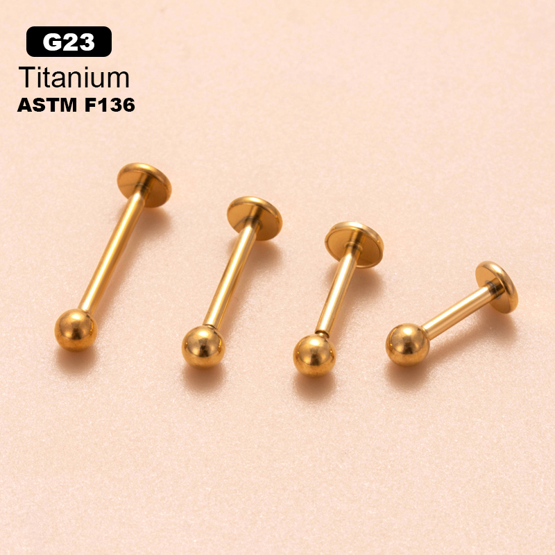 1 Piece Eyebrow Studs Simple Style Geometric Solid Color Pure Titanium Plating display picture 6