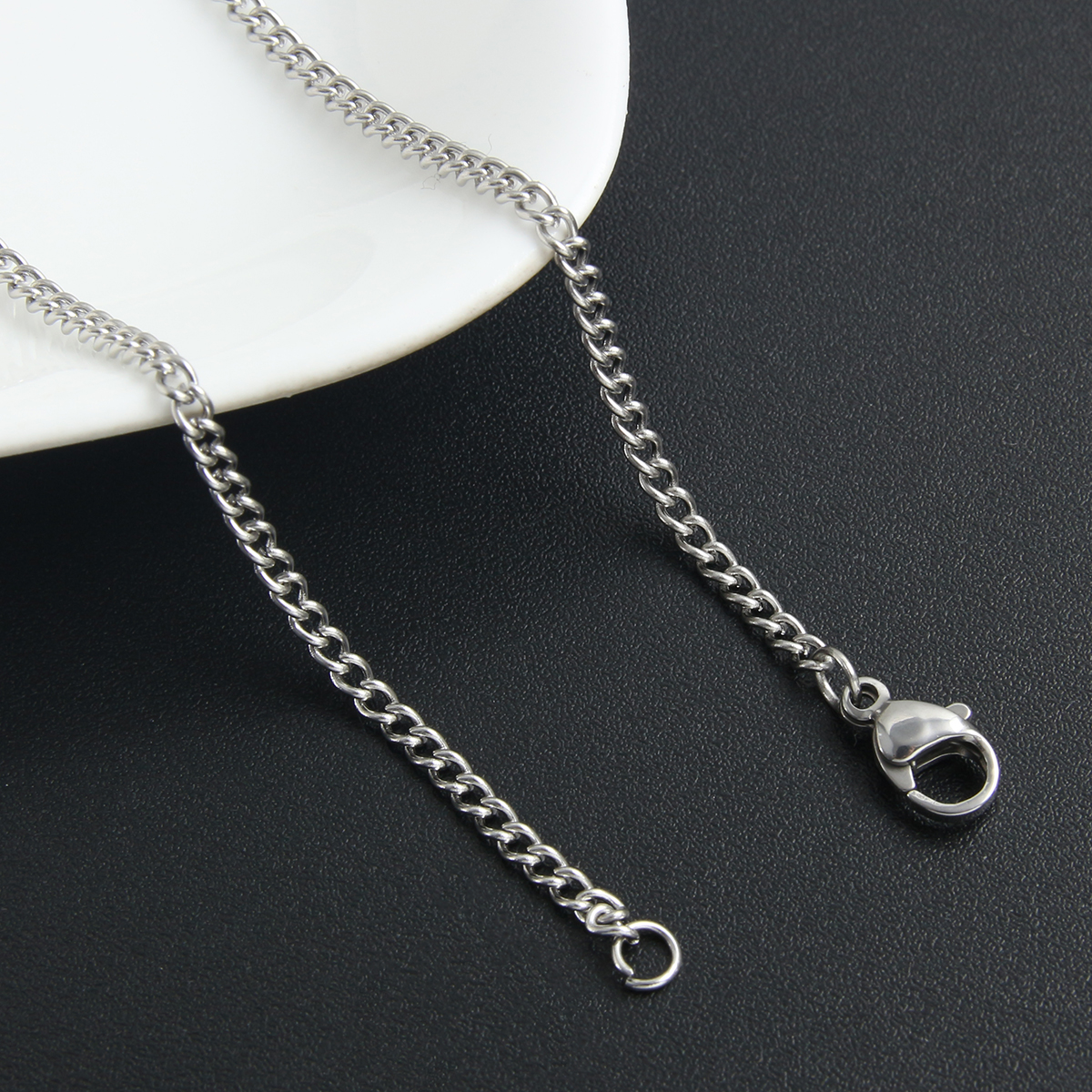 Hip-Hop Simple Style Geometric 304 Stainless Steel Unisex Necklace display picture 2