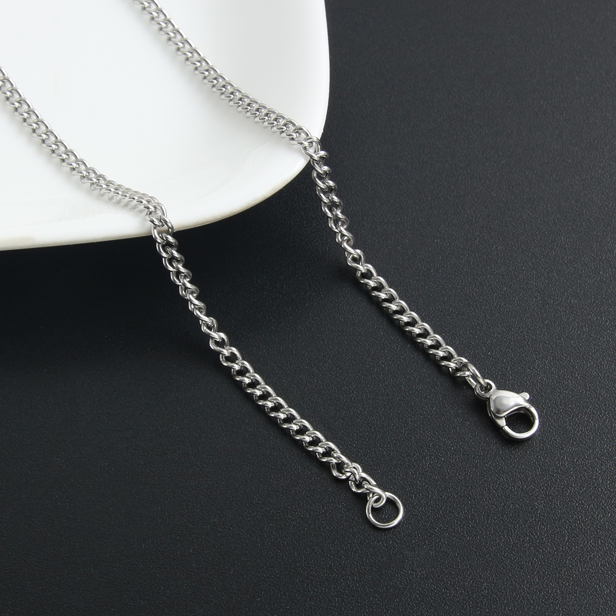 Hip-Hop Simple Style Geometric 304 Stainless Steel Unisex Necklace display picture 1