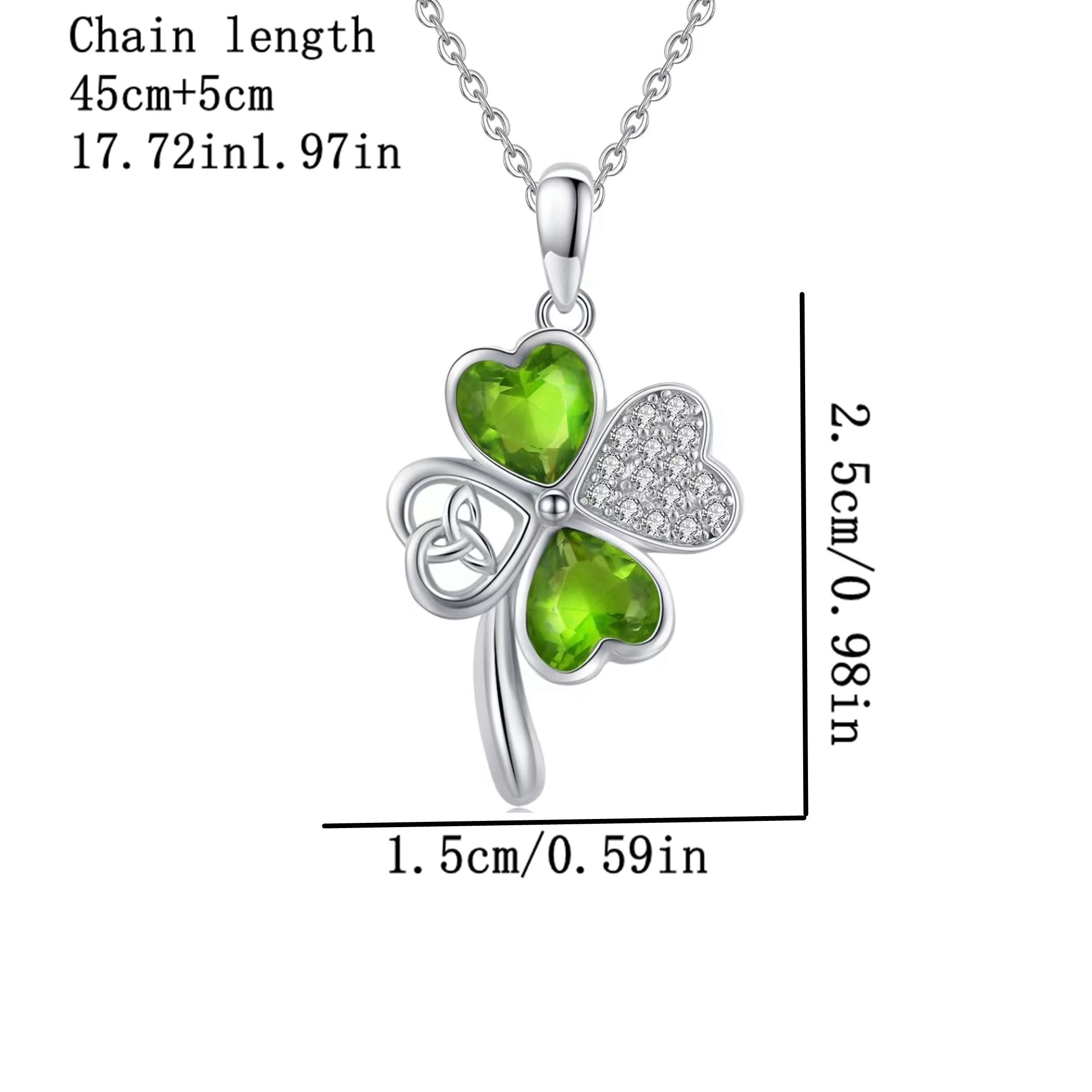 Ig Style Shamrock Alloy Plating Hollow Out Acrylic Rhinestones Silver Plated Unisex Pendant Necklace display picture 4