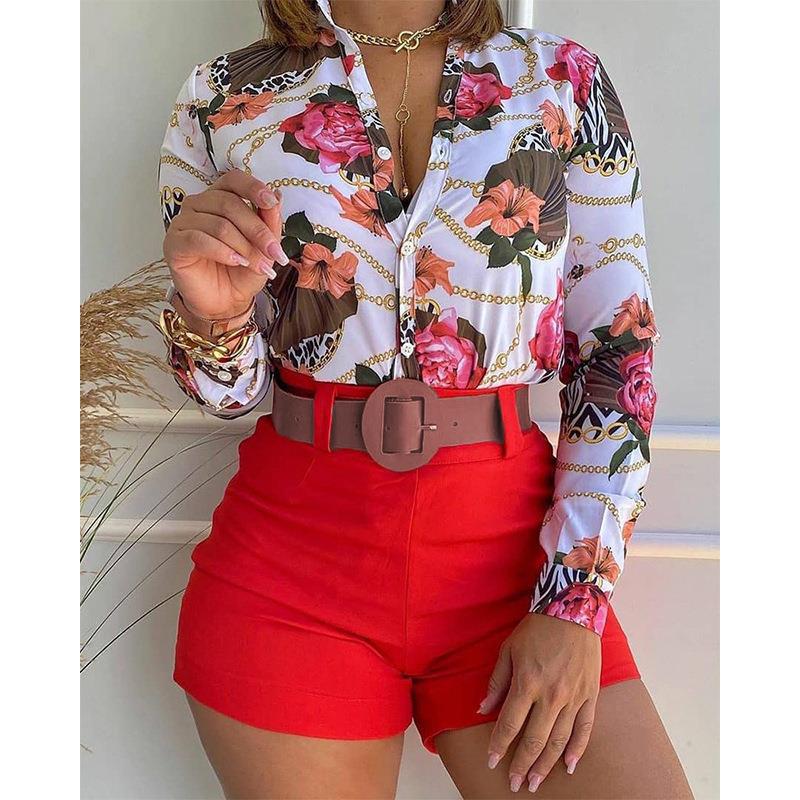 Women'S Blouse Long Sleeve Blouses Printing Vacation Printing Without Belt display picture 57