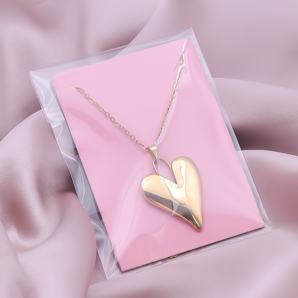 Elegant Simple Style Heart Shape Stainless Steel Plating 18k Gold Plated Pendant Necklace display picture 28