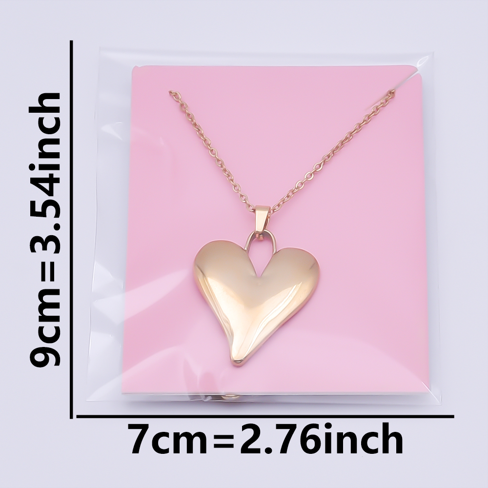 Elegant Simple Style Heart Shape Stainless Steel Plating 18k Gold Plated Pendant Necklace display picture 29