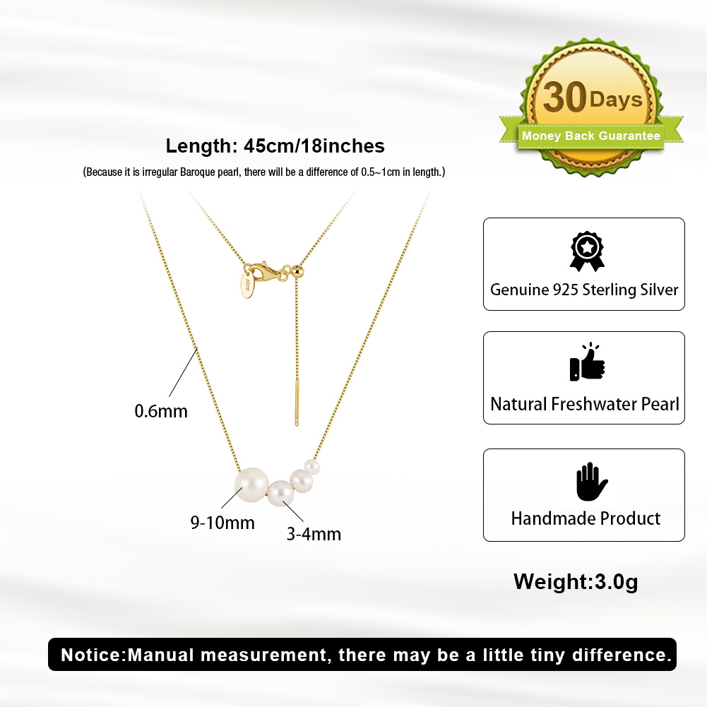 Simple Style Geometric Sterling Silver Plating Inlay Pearl 14k Gold Plated Pendant Necklace display picture 5