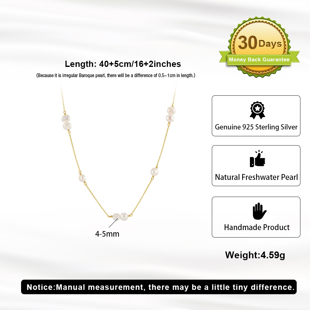 Simple Style Geometric Sterling Silver Plating Inlay Pearl 14k Gold Plated Pendant Necklace display picture 5