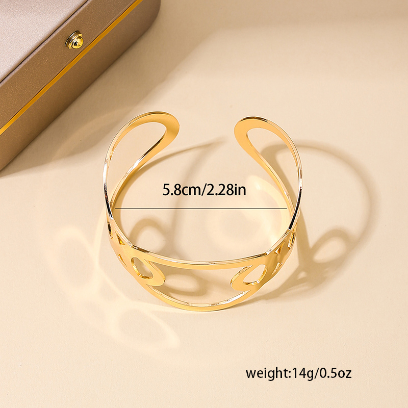 Elegant Simple Style Geometric Alloy Wholesale Bangle display picture 3