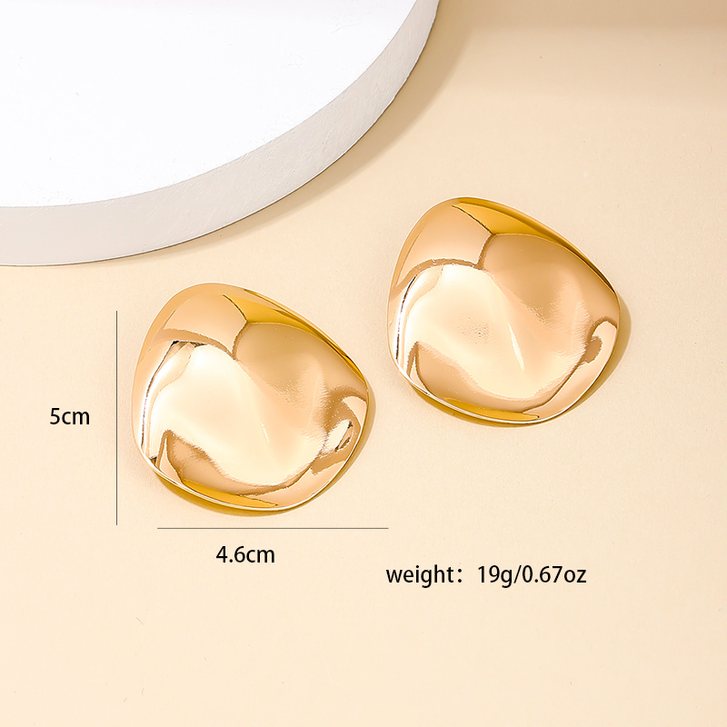 1 Pair Ig Style Geometric Plating Alloy Ear Studs display picture 4