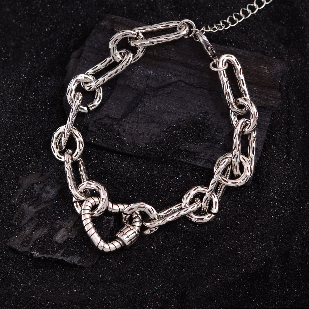 Punk Heart Shape Copper Bracelets display picture 2