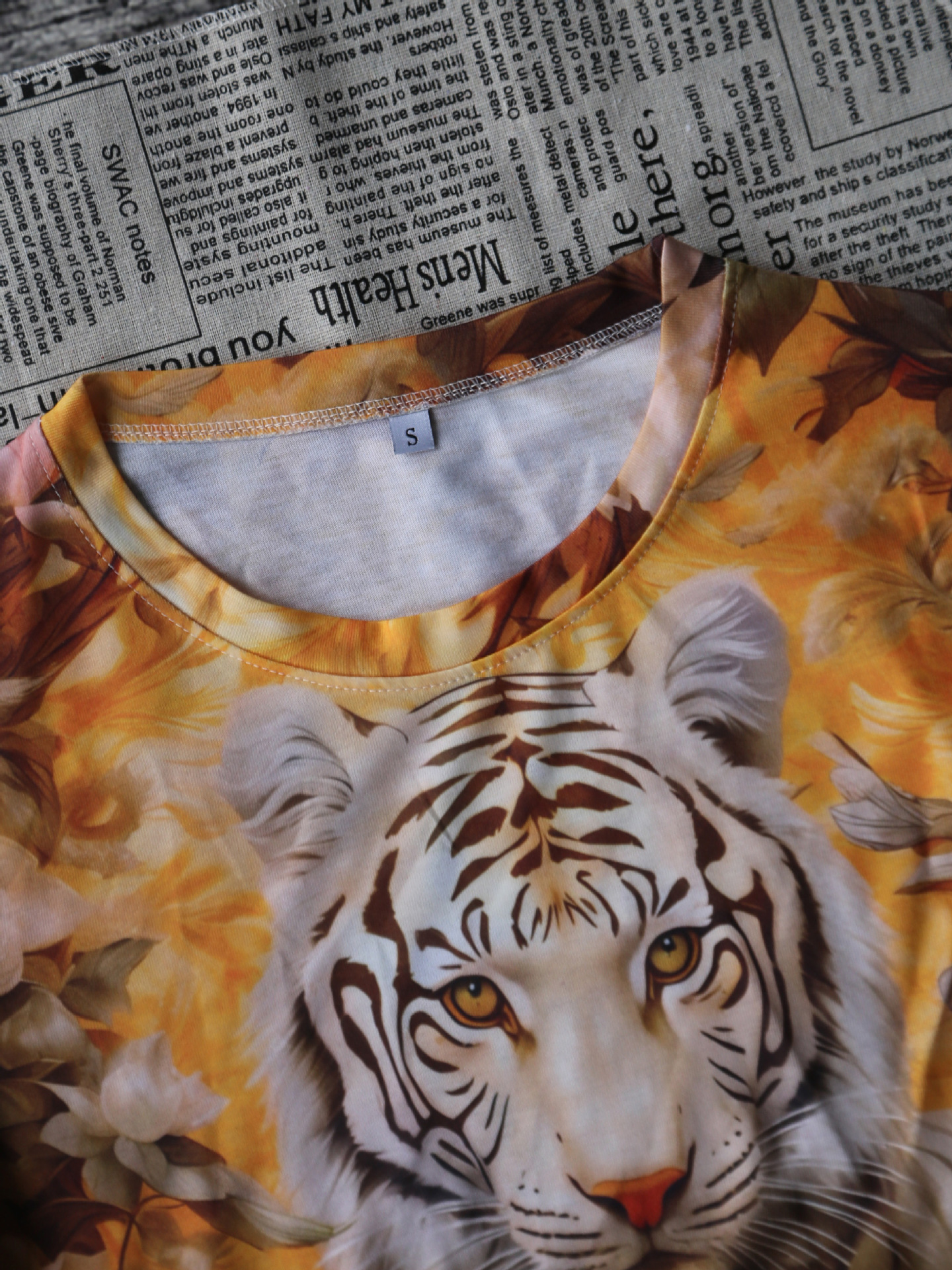 Frau T-shirt Kurzarm T-shirts Strassenmode Tiger display picture 3