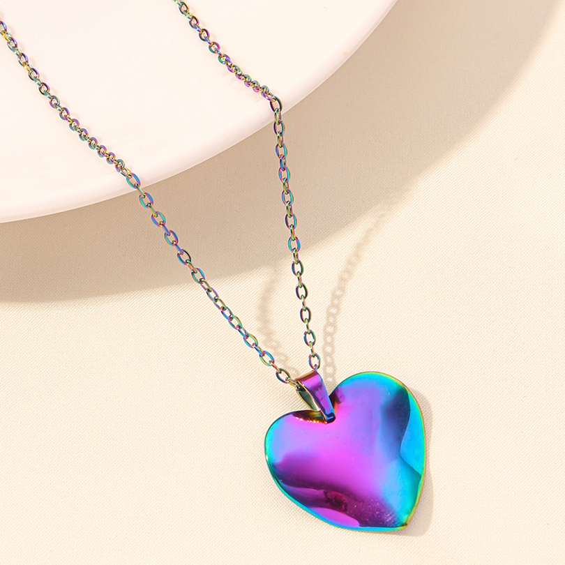 Elegant Cute Heart Shape Stainless Steel Plating 18k Gold Plated Pendant Necklace display picture 21
