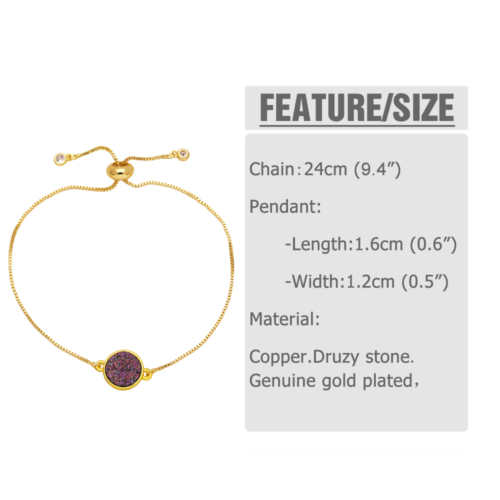 Modern Style Simple Style Round Copper Plating 18k Gold Plated Bracelets display picture 1