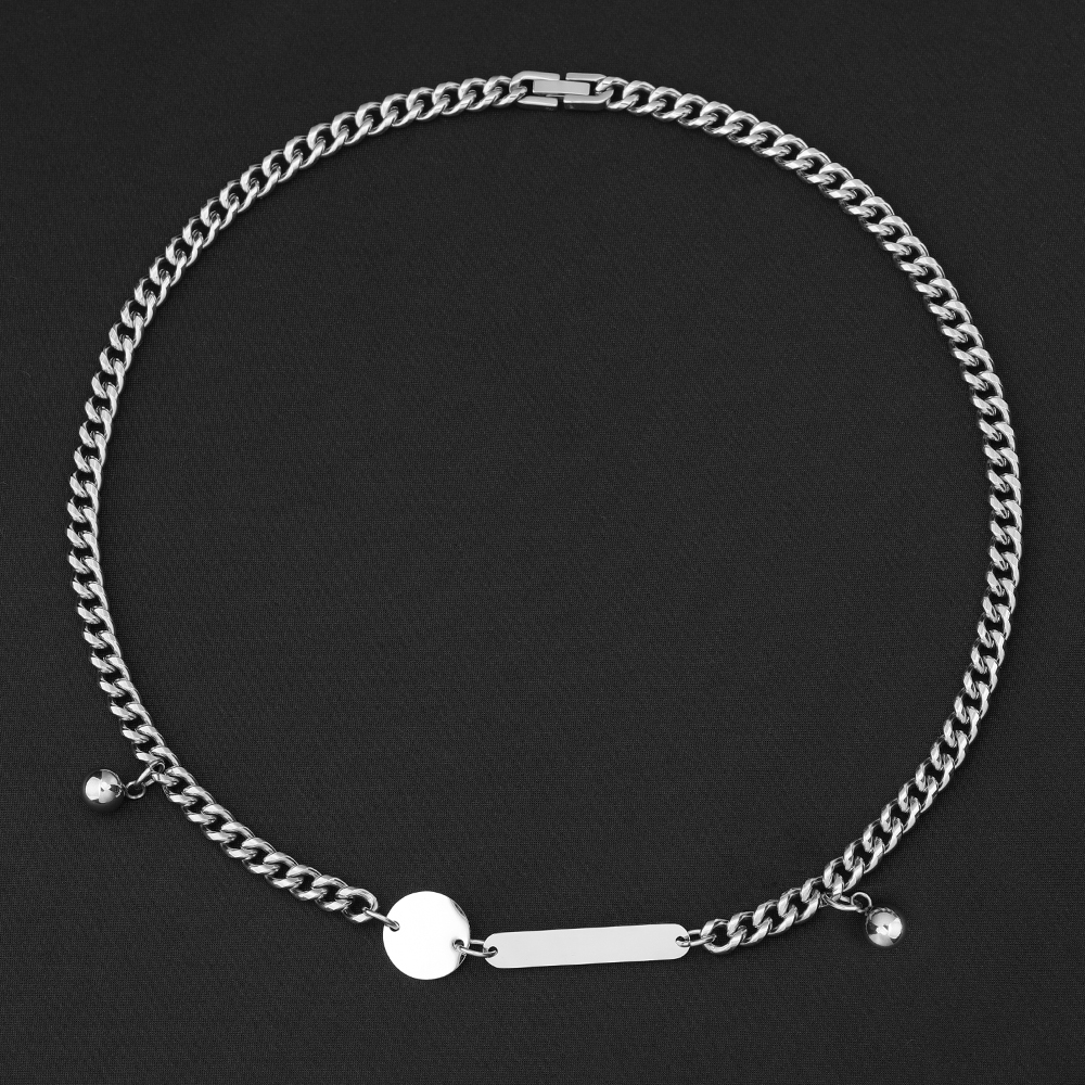 Décontractée Style Simple Couleur Unie Acier Inoxydable 304 Unisexe Collier display picture 8