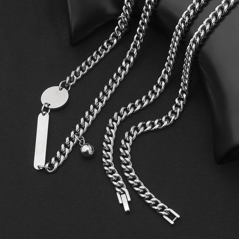 Casual Simple Style Solid Color 304 Stainless Steel Unisex Necklace display picture 9