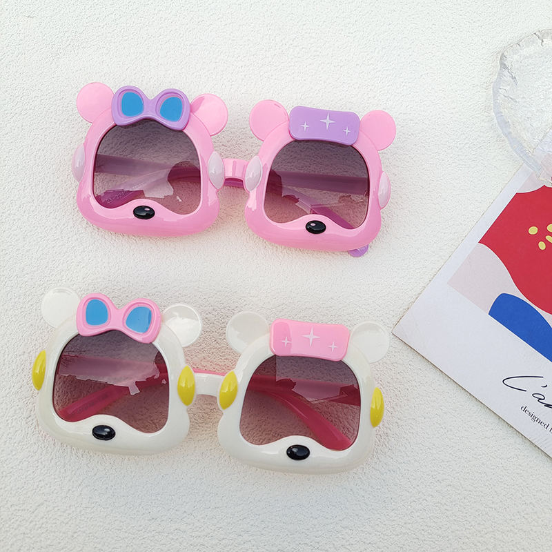 Cute Cartoon Character Ac Oval Frame Full Frame Kids Sunglasses display picture 2