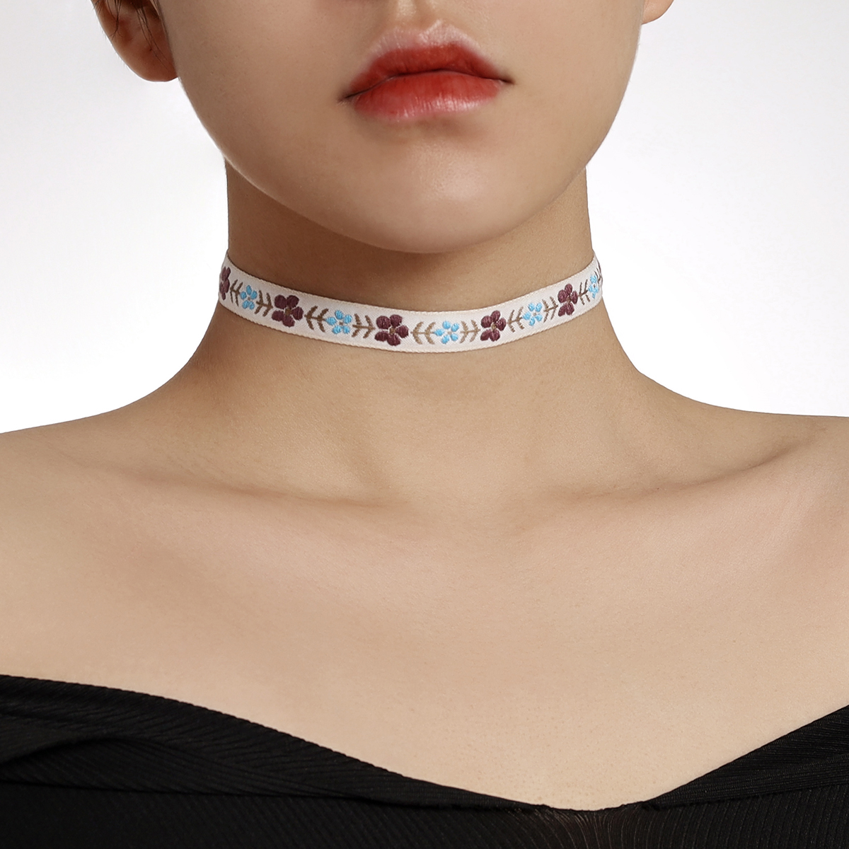 Sweet Flower Lace Women's Choker display picture 4