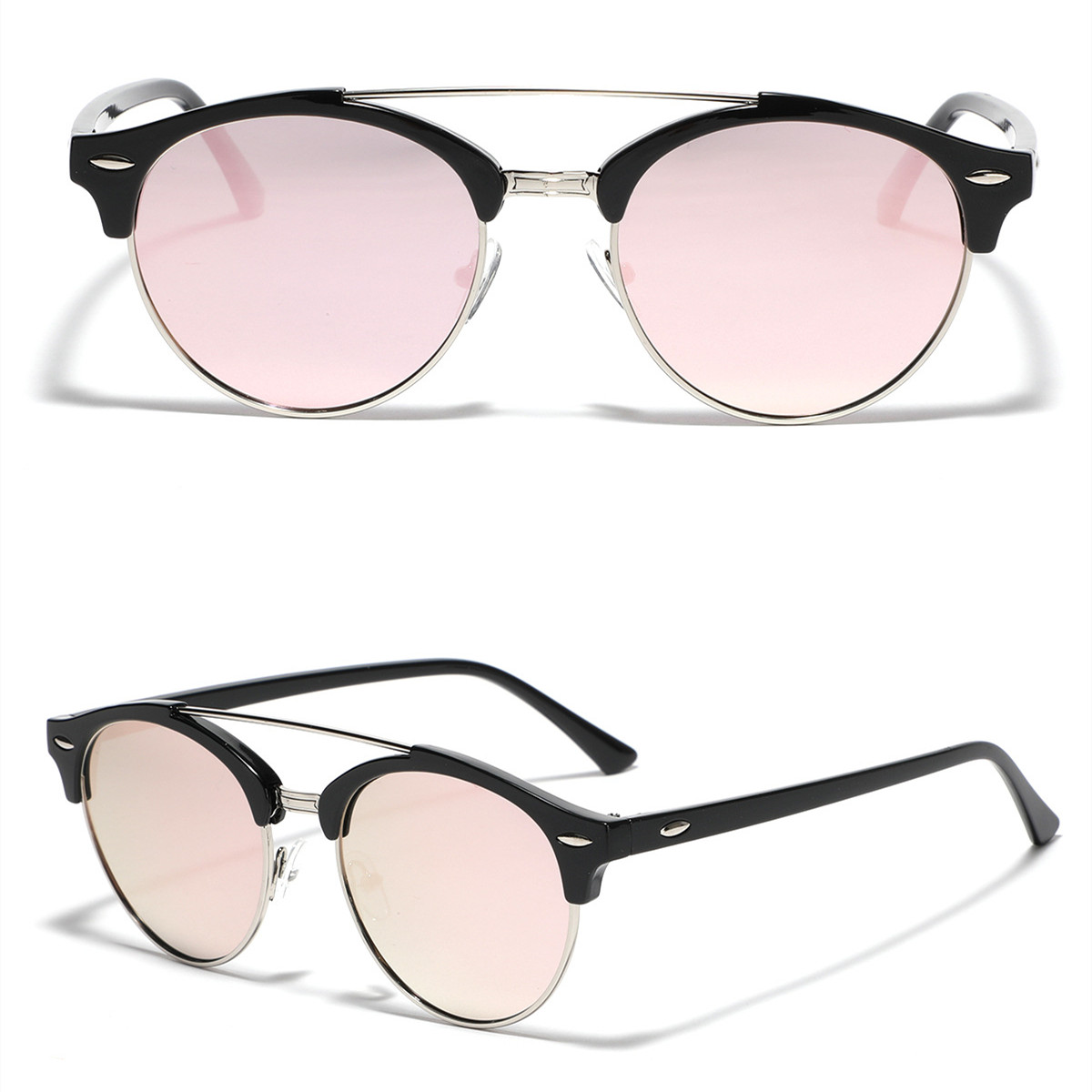 Hip-hop Streetwear Geometric Ac Round Frame Full Frame Women's Sunglasses display picture 4
