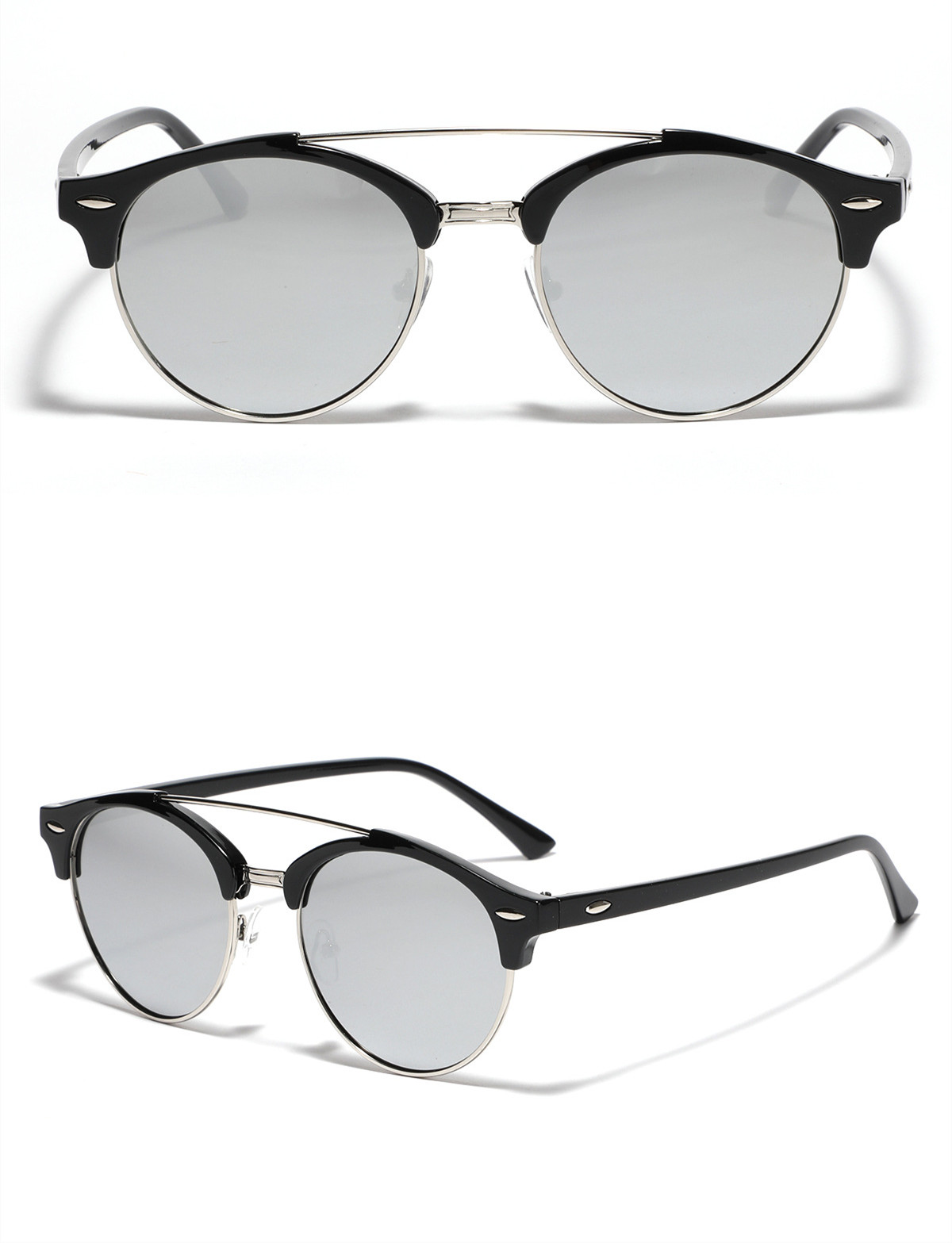 Hip-hop Streetwear Geometric Ac Round Frame Full Frame Women's Sunglasses display picture 3