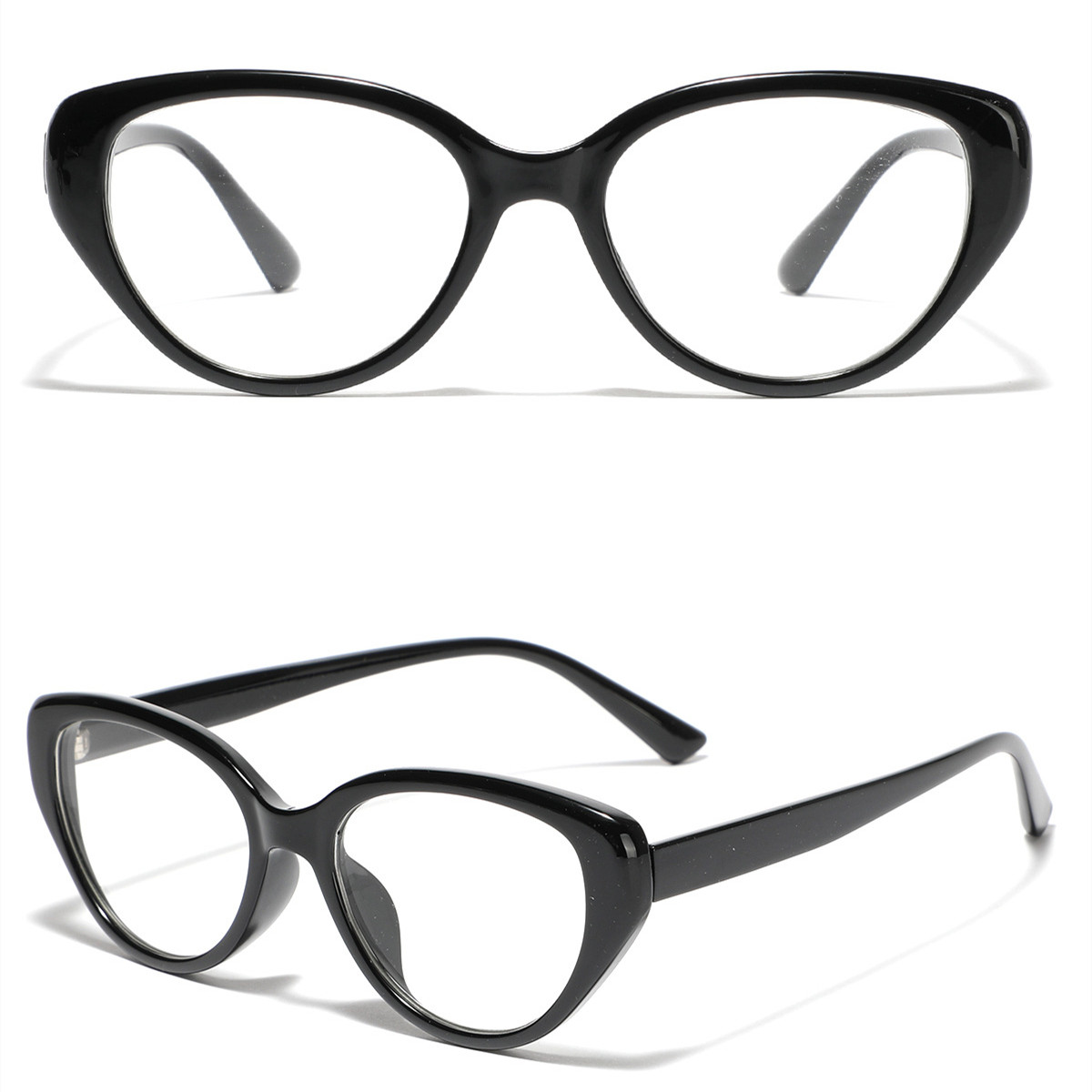 Hip-hop Streetwear Geometric Ac Cat Eye Full Frame Optical Glasses display picture 5