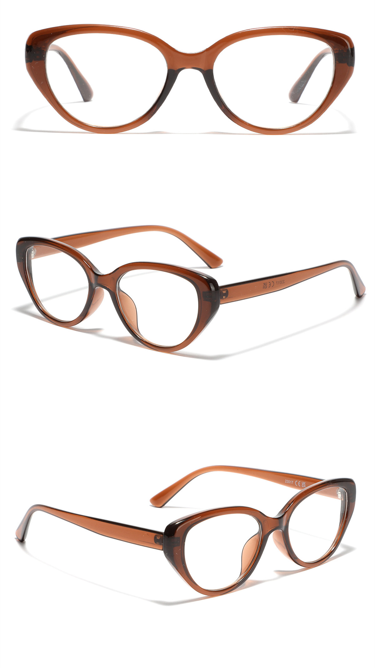 Hip-hop Streetwear Geometric Ac Cat Eye Full Frame Optical Glasses display picture 8