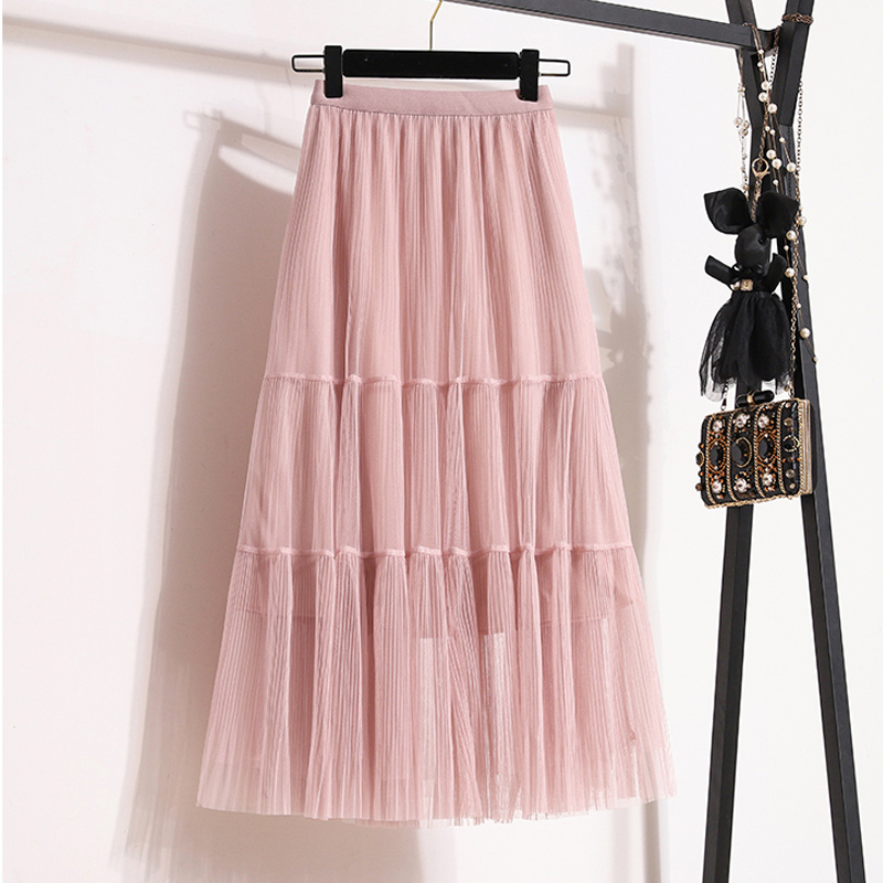 Summer Spring Autumn Casual Retro Solid Color Polyester Midi Dress Skirts display picture 3