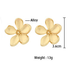 1 Pair Sweet Flower Alloy Ear Studs display picture 1