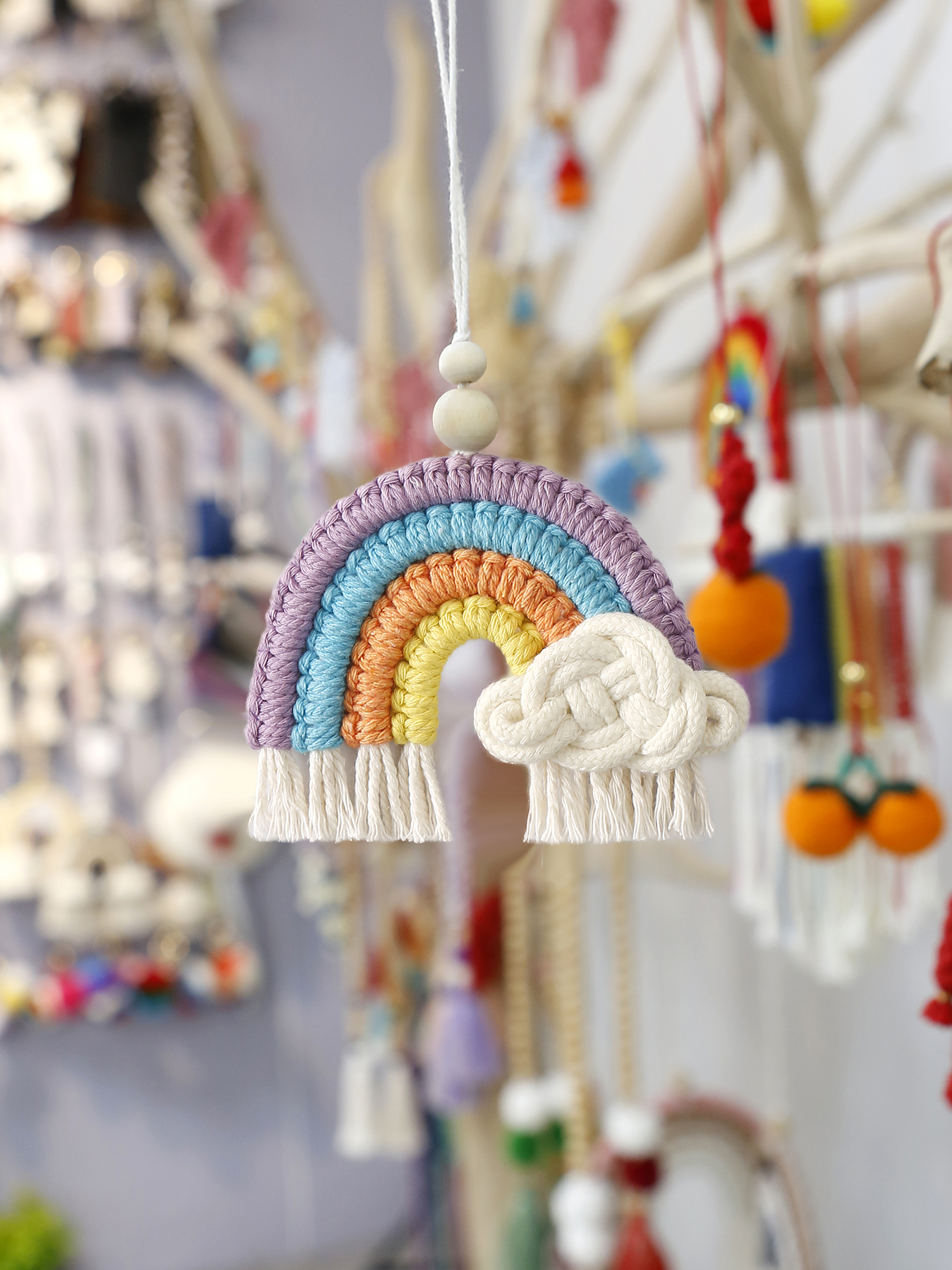 Ig Style Rainbow Cotton Artificial Decorations display picture 4