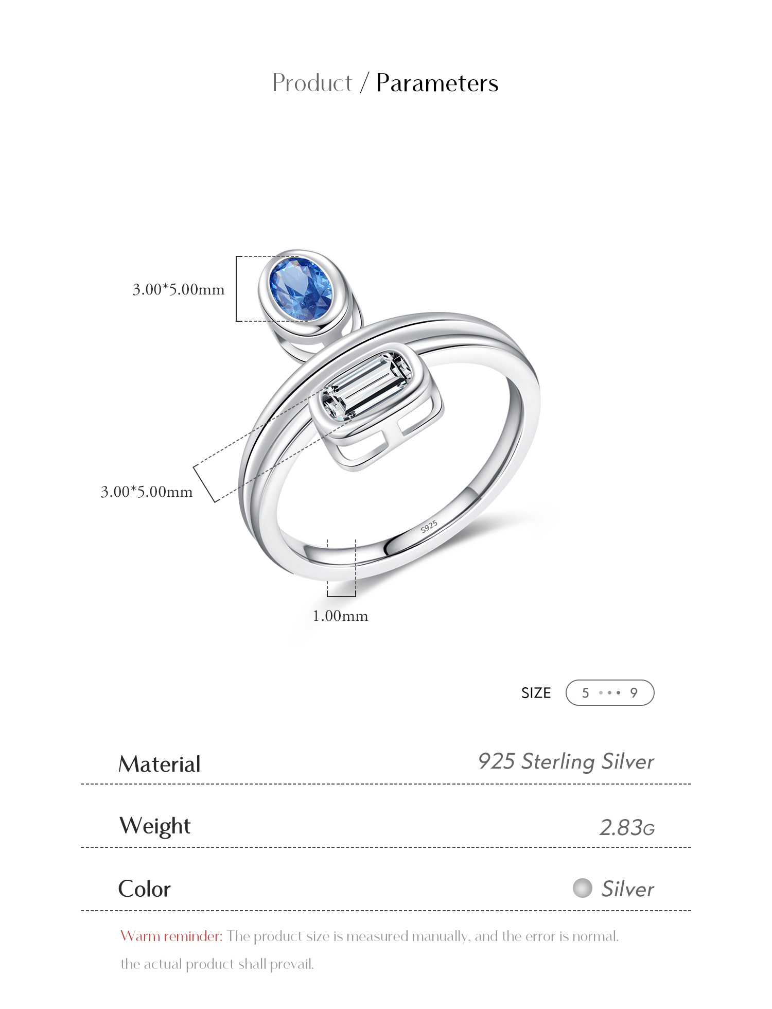 Ig Style Elegant Luxurious Oval Rectangle Sterling Silver Plating Inlay Zircon Rhodium Plated Rings display picture 4