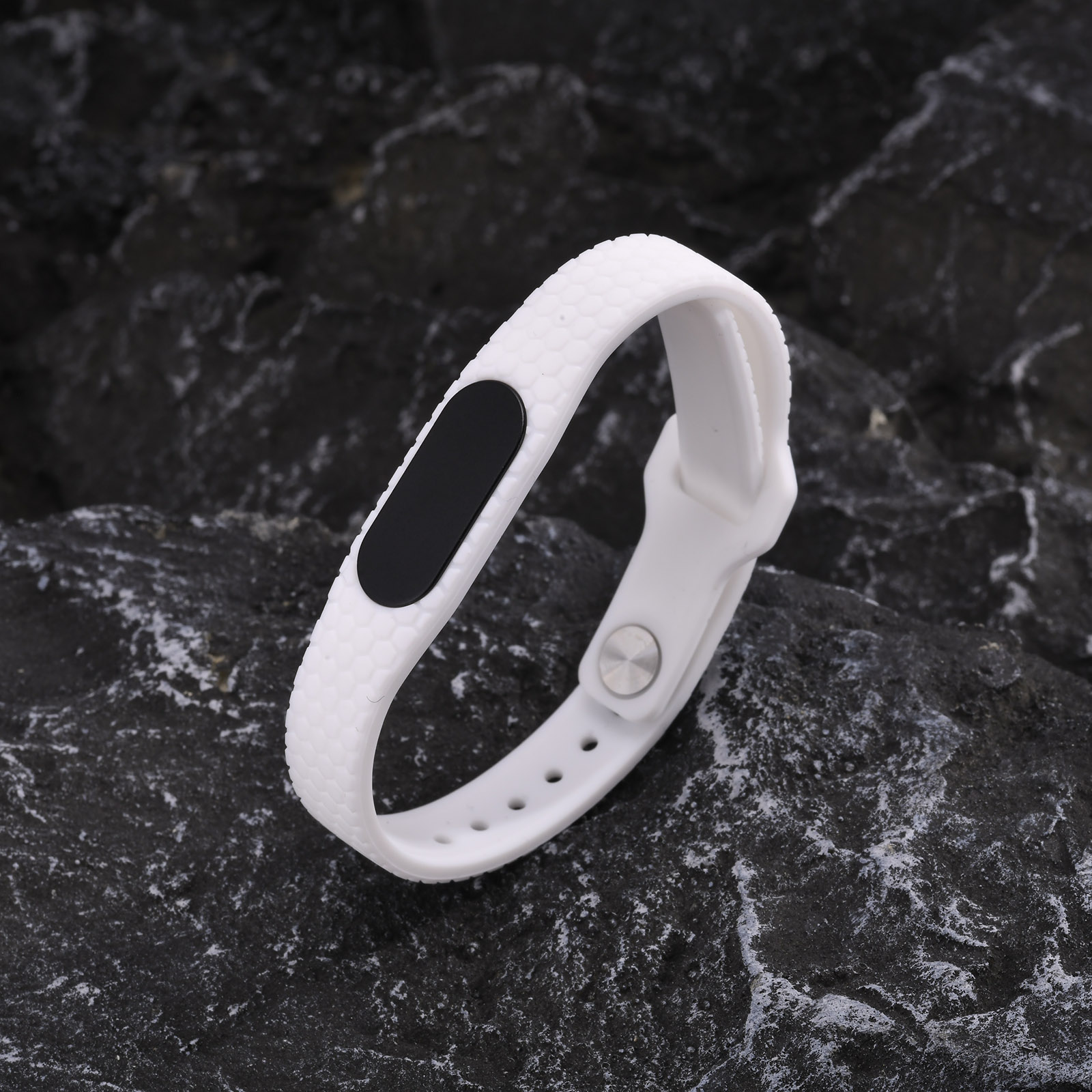 Simple Style Commute Oval Alloy Silica Gel Couple Wristband display picture 6