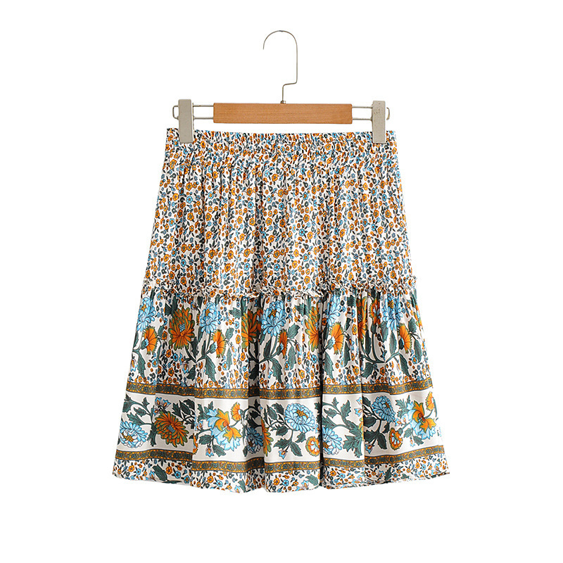Daily Women's Elegant Pastoral Ditsy Floral Spandex Skirt Sets Skirt Sets display picture 10