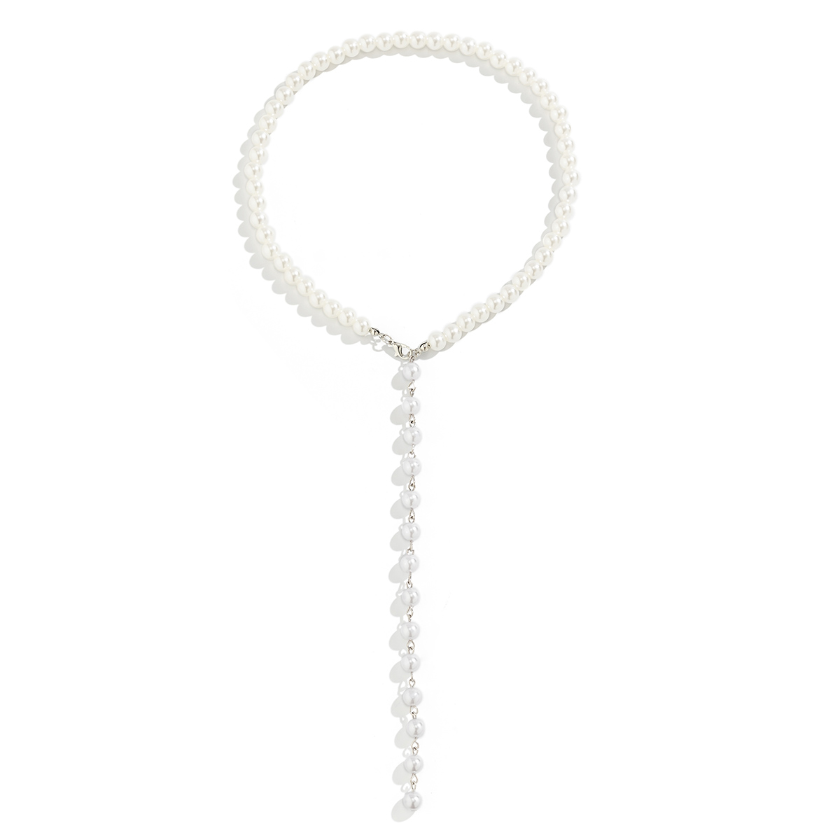 Retro French Style Classic Style Round Tassel Imitation Pearl Beaded Women's Necklace display picture 4