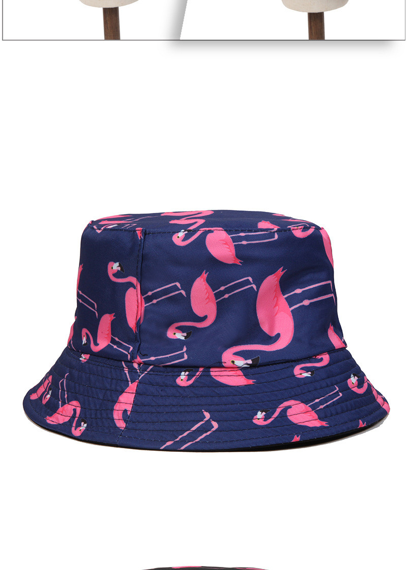 Unisex Casual Vacation Flamingo Wide Eaves Bucket Hat display picture 3