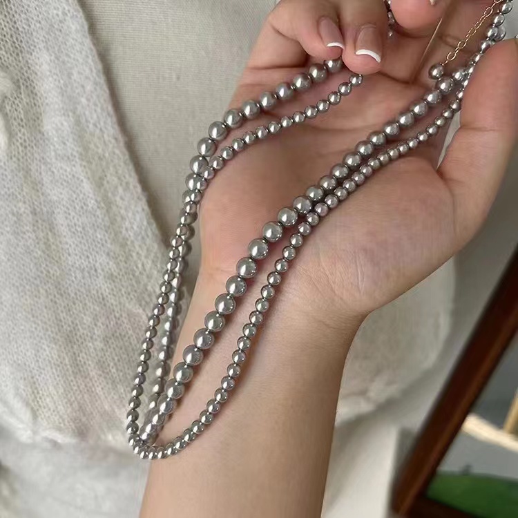 Einfacher Stil Perle Aryl Perlen Frau Halskette display picture 5