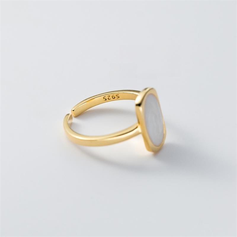 Wholesale Simple Style Rectangle Copper Epoxy Plating Open Rings display picture 1