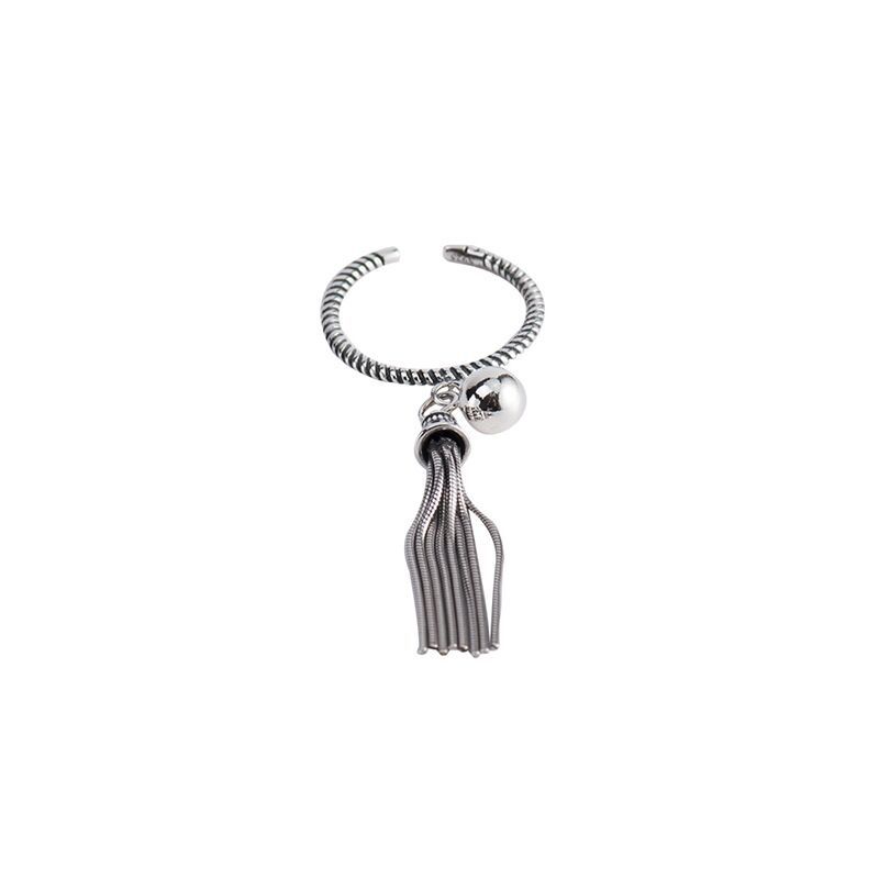 Wholesale Sweet Tassel Copper Plating Silver Plated Charm Rings display picture 4