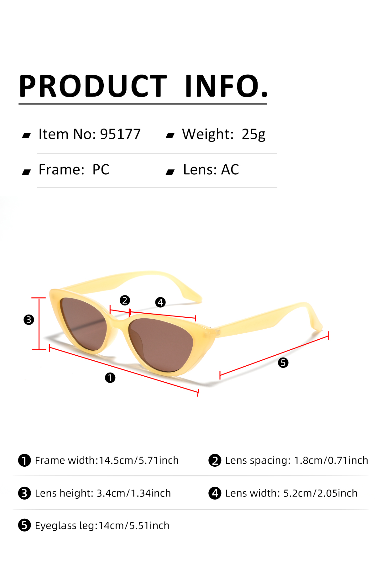 Classic Style Solid Color Ac Cat Eye Full Frame Women's Sunglasses display picture 1