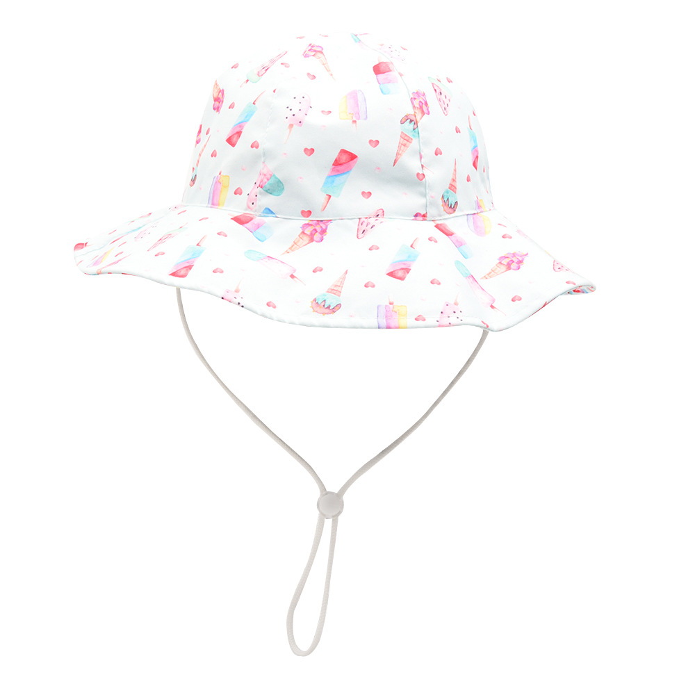 Baby Girl's Baby Boy's Cute Vacation Flower Bucket Hat display picture 9
