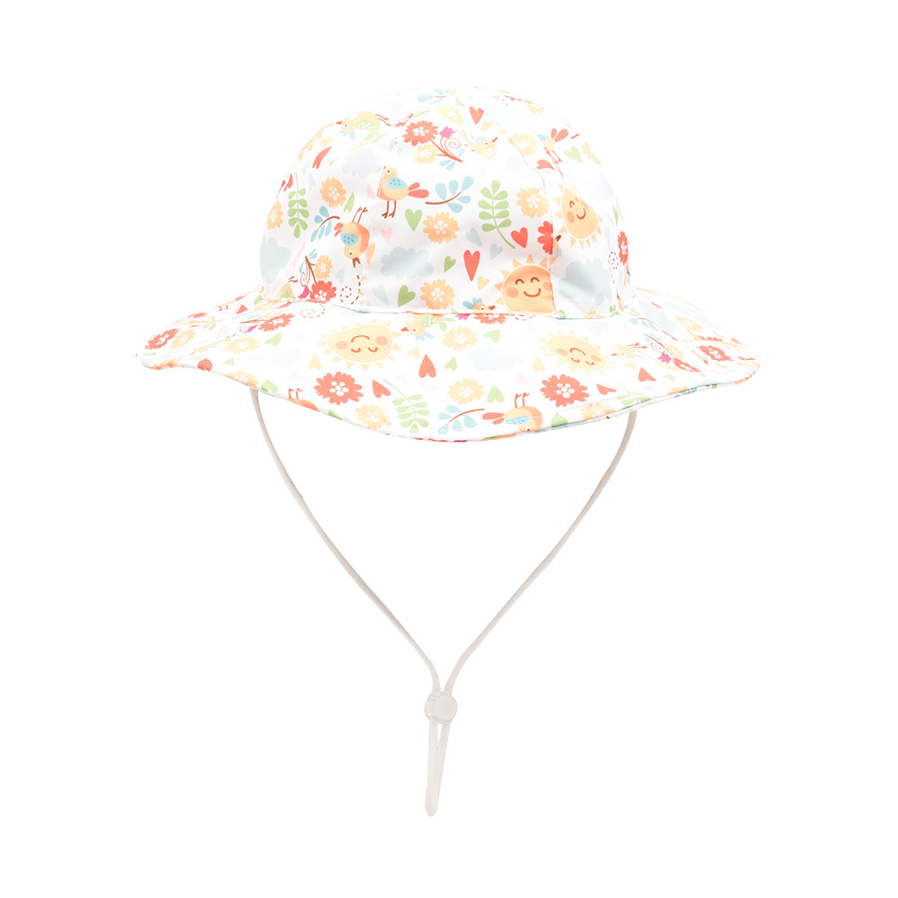 Baby Girl's Baby Boy's Cute Vacation Flower Bucket Hat display picture 8