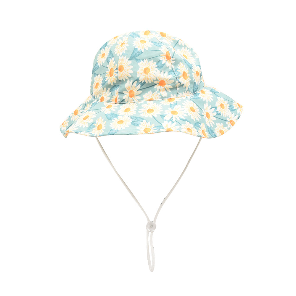 Baby Girl's Baby Boy's Cute Vacation Flower Bucket Hat display picture 7