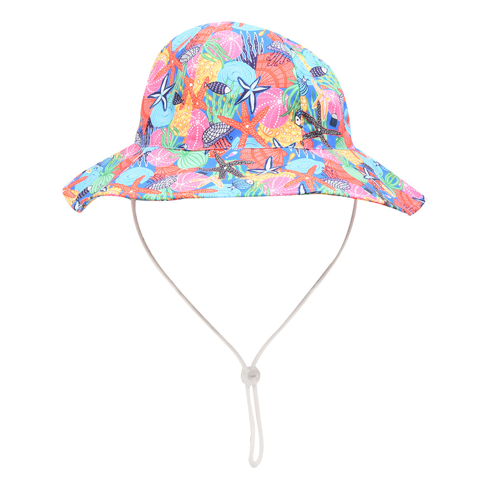 Baby Girl's Baby Boy's Cute Vacation Flower Bucket Hat display picture 12