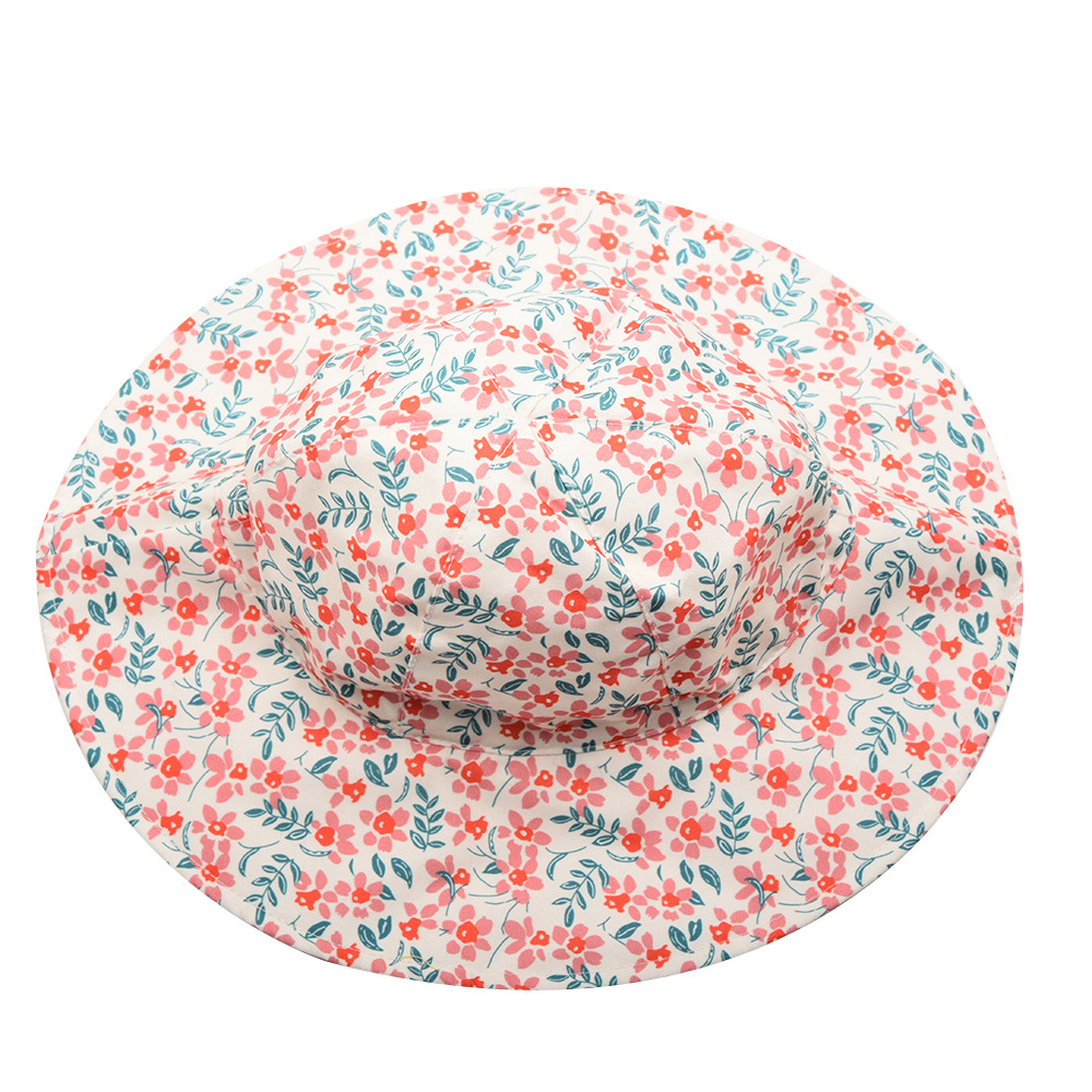 Baby Girl's Baby Boy's Cute Vacation Flower Bucket Hat display picture 4