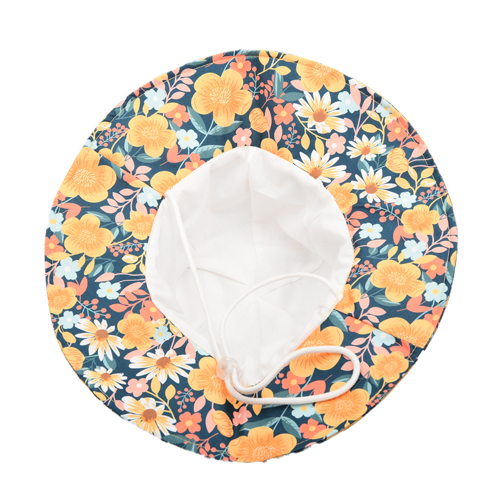 Baby Girl's Baby Boy's Cute Vacation Flower Bucket Hat display picture 6