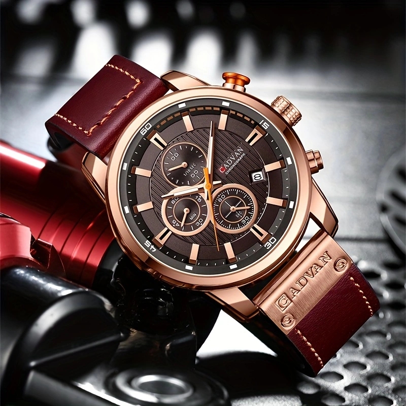 Casual Business Luxurious Color Block Buckle Quartz Men's Watches display picture 4