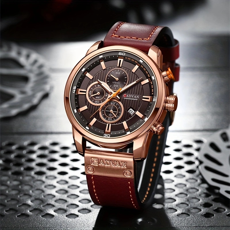 Casual Business Luxurious Color Block Buckle Quartz Men's Watches display picture 5