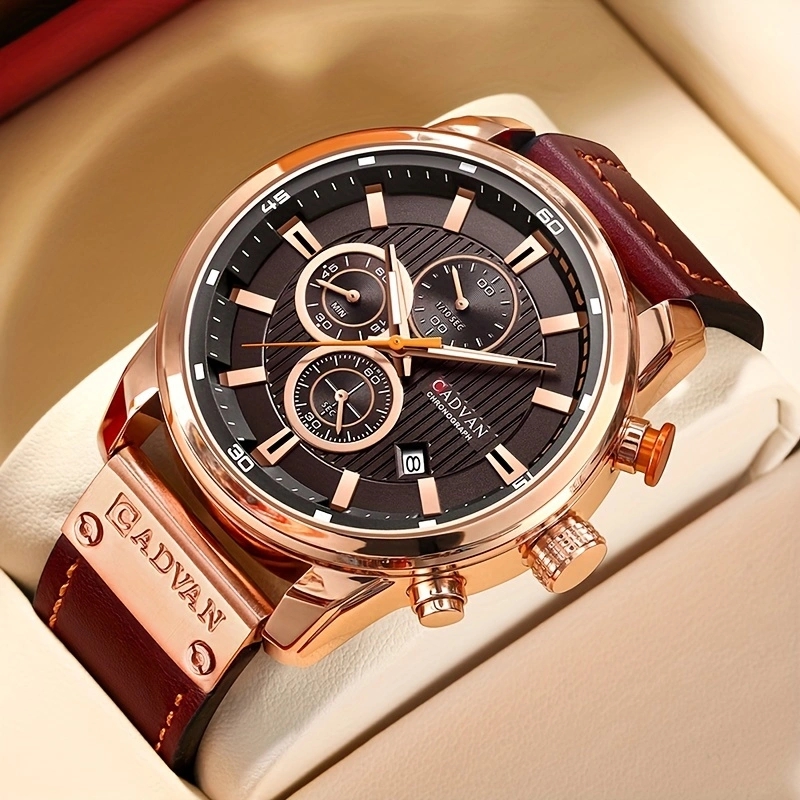 Casual Business Luxurious Color Block Buckle Quartz Men's Watches display picture 2