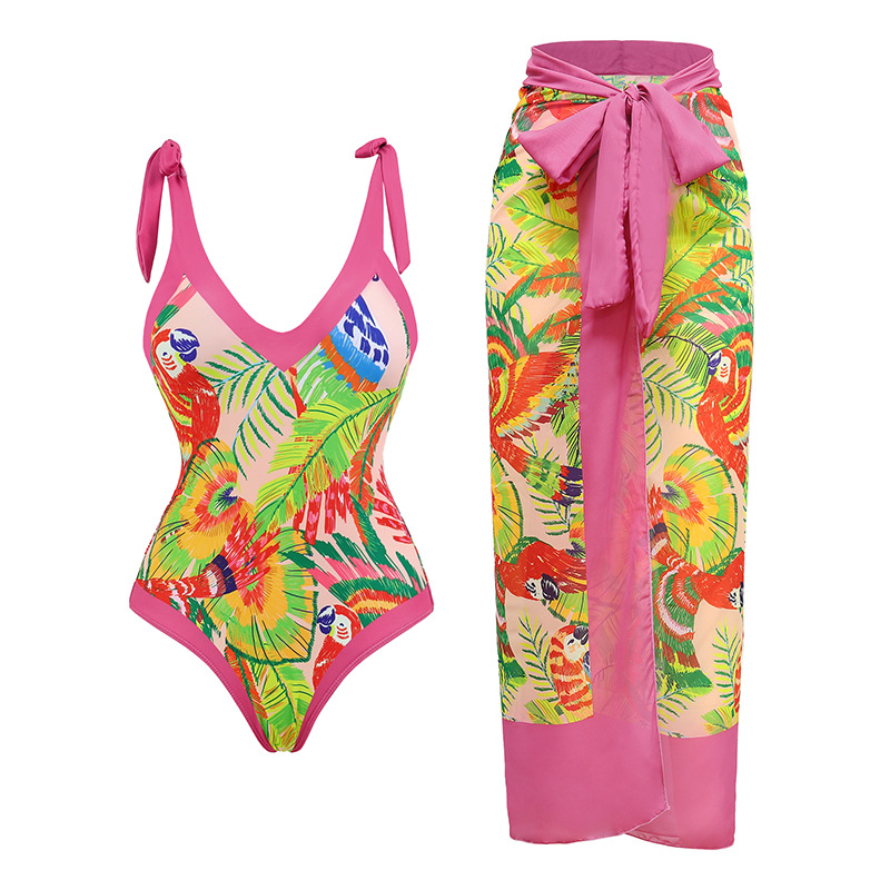 Women's Sexy Printing 2 Pieces One Piece Swimwear display picture 32