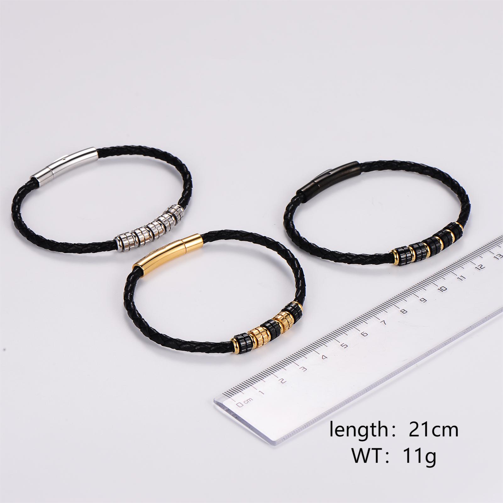 Casual Geometric Stainless Steel Men's Wristband display picture 1