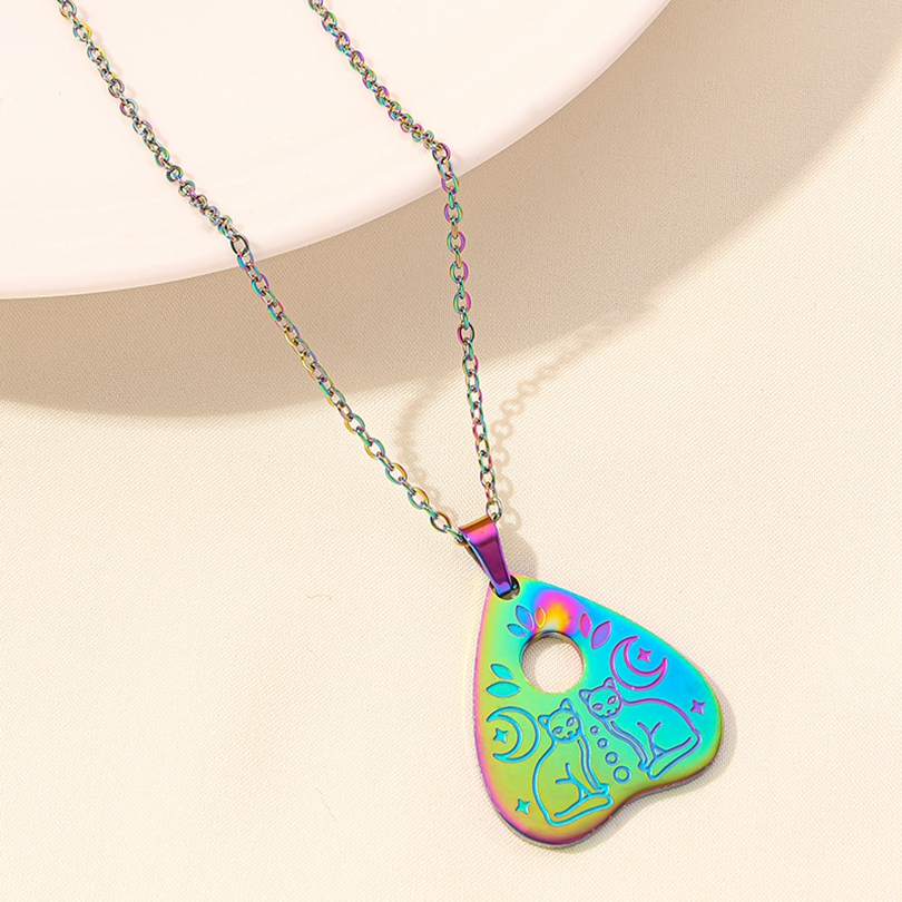 304 Stainless Steel Elegant Cute Luxurious Plating Heart Shape Pendant Necklace display picture 35