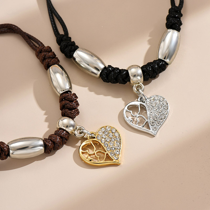 Sweet Heart Shape Alloy Plating Women's Bracelets display picture 6