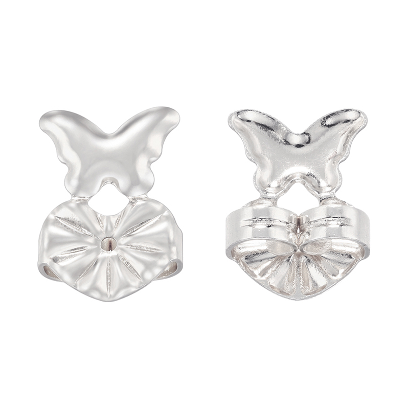 1 Pair Brass Heart Shape Butterfly Earplug Casual Simple Style Classic Style display picture 2