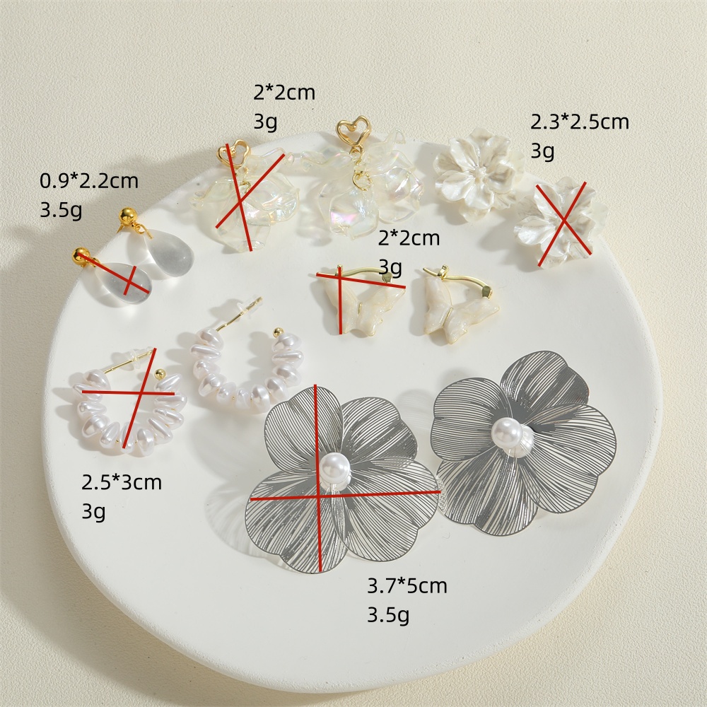 1 Pair Elegant Sweet Flower Plating Inlay Arylic Alloy Copper Artificial Pearls Zircon Earrings display picture 6